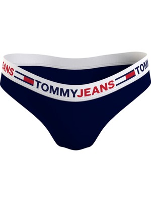 Tommy Hilfiger UW0UW03491DW5004 Mavi Kadın Bikini Alt