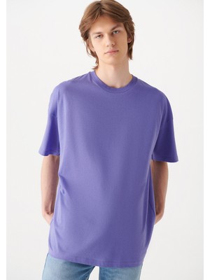 Mavi Mor Basic Tişört
