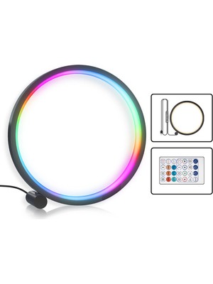 Cynthia LED Rgb Pikap Ritim Müzik Notu Nightlight Uzaktan Kumanda Uygulama Kontrolü 10 Inç