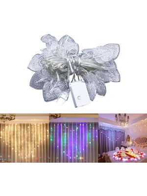 Cynthia USB Dize Işıkları Lamba 124 LED 8 Modları Pencere Noel Ağacı Dekor Düğün Sıcak Beyaz