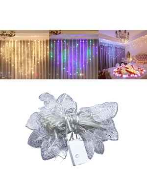 Cynthia USB Dize Işıkları Lambası 124 LED 8 Modları Pencere Noel Ağacı Dekor Düğün Beyaz