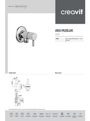 Creavit Aç Kapa Ara Musluk 12 - 38