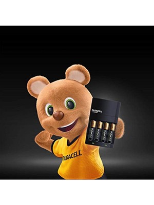 EKS Ticaret Duracell Cef 14 Şarj Aleti + 2'şer Adet Aa ve Aaa Pil (Duracell 4 Saat Şarj Cihazı, 1 Adet)