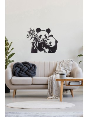 Gowpenart Dizayn Panda Ev&ofis Metal Duvar Tablosu