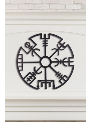 Gowpenart Dizayn Çerçevesiz Vegvisir Ev&ofis Metal Duvar Tablosu