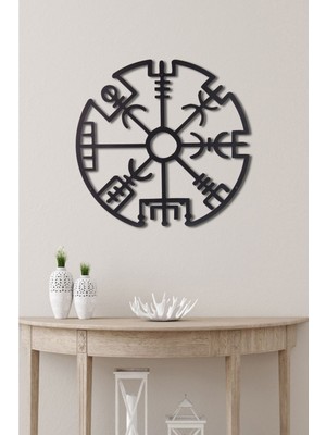 Gowpenart Dizayn Çerçevesiz Vegvisir Ev&ofis Metal Duvar Tablosu