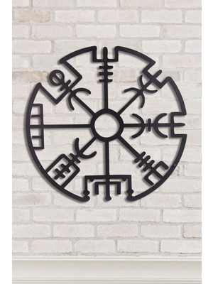Gowpenart Dizayn Çerçevesiz Vegvisir Ev&ofis Metal Duvar Tablosu