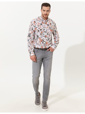 Pierre Cardin Erkek Haki Slim Fit Gömlek  50251678-VR027