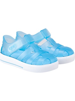 Igor Star Kaymayı Önleyen Flex Foam Cırtlı Şeffaf Sandalet Unisex Çocuk SANDALET S10171 U