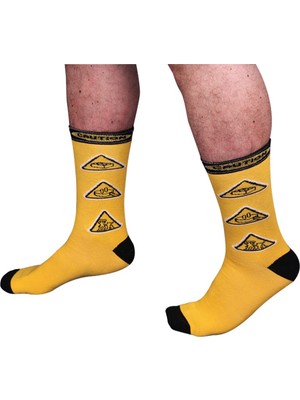 The Sock Company Caution Desenli Mix Erkek Çorap 15KDCR124E