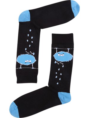 The Sock Company Drop Me Now Desenli Karışık Erkek Çorap 15KDCR141E