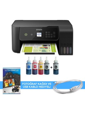 Epson Tanklı L3260 Photoink Mürekkepli Tanklı Yazıcı (1 Siyah Mürekkep ve Fotoğraf Kağıdı Hediyeli)
