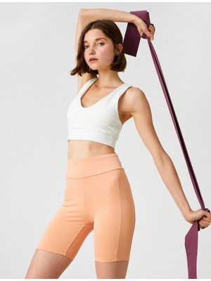 Koton Dikiş Detaylı Spor Biker Tayt