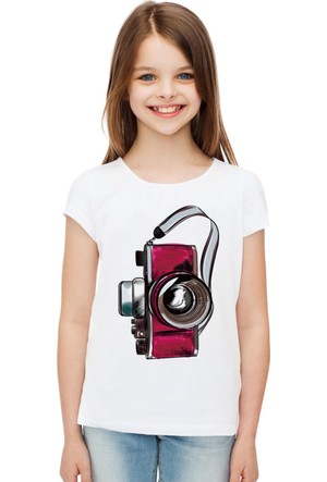 Fotoğraf Makinesi Baskılı T-Shirt Tişört Fiyatı