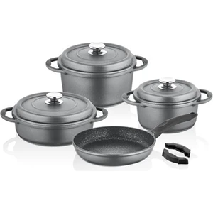 Tanem 7 Parça Döküm Set Gri
