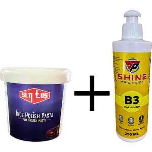 Sintaş 1000gr Pasta Shine Protect 250gr B3 Cila Set