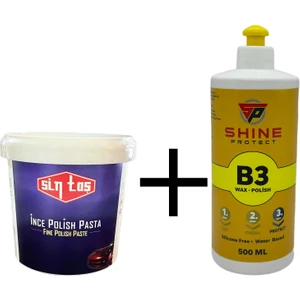 Sintaş 450gr Pasta Shine Protect 500gr B3 Cila Set