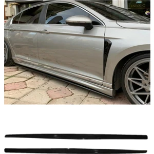 Volkswagen Jetta 2018 Sonrası F30 Düz Model Yan Marşpiyel Eki 4 Parça Piona Black
