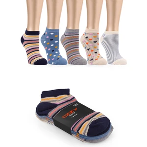 Ozzy Socks 5 Çift Eğlenceli Desenler Kadın Patik Çorap OZZYP003