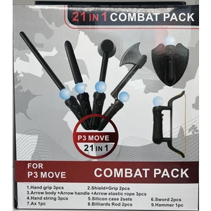 YUES PS3/PS4/PS5 VR Move Savaş Paketi (21 Parça) – PS Move Aksesuar Seti, Kolay Montaj, Ayarlanabilir Kayışlar*