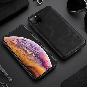 Lüks Deri Kılıf iPhone 12 Yumuşak Silikon Kenar Darbeye Dayanıklı Arka Telefon Kapak