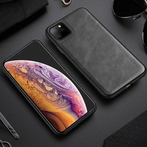 Lüks Deri Kılıf iPhone 12 Pro Max Yumuşak Silikon Kenar Darbeye Dayanıklı Arka Telefon Kapak
