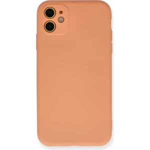 Apple iPhone 11 Kılıf Lansman Içi Kadife Nano Silikon - Turuncu