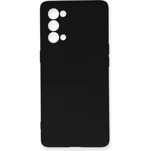Oppo Reno 5 Kılıf Lansman Içi Kadife Nano Silikon - Siyah