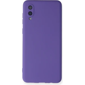 Samsung Galaxy A02 Kılıf Lansman Içi Kadife Nano Silikon - Mor
