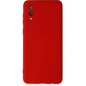 Samsung Galaxy A02 Kılıf Lansman Içi Kadife Nano Silikon - Kırmızı