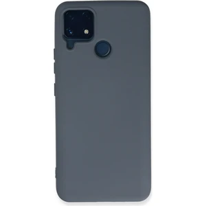 Realme C25S Kılıf Lansman Içi Kadife Nano Silikon - Gri