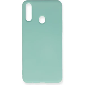 Samsung Galaxy A20S Kılıf Lansman Içi Kadife Nano Silikon - Turkuaz