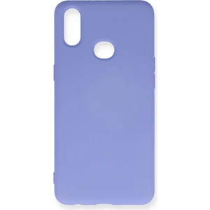 Samsung Galaxy A10S Kılıf Lansman Içi Kadife Nano Silikon - Lila