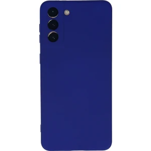 Samsung Galaxy S21 Plus Kılıf Lansman Içi Kadife Nano Silikon - Lacivert