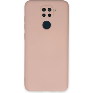 Xiaomi Redmi Note 9 Kılıf Lansman Içi Kadife Nano Silikon - Pudra