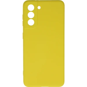 Samsung Galaxy S21 Kılıf Lansman Içi Kadife Nano Silikon - Sarı