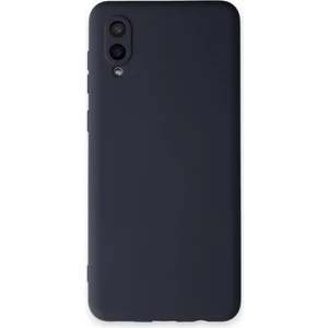 Samsung Galaxy A02 Kılıf Lansman Içi Kadife Nano Silikon - Koyu Gri