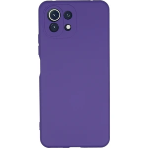 Xiaomi Mi 11 Lite Kılıf Lansman Içi Kadife Nano Silikon - Mor