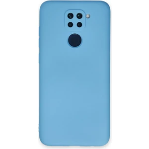 Xiaomi Redmi Note 9 Kılıf Lansman Içi Kadife Nano Silikon - Mavi