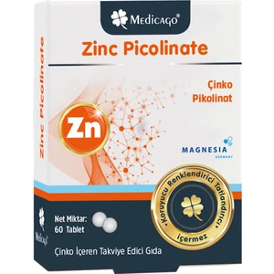 Medicago Zinc Picolinate Çinko  İçeren Takviye Edici 60 Tablet