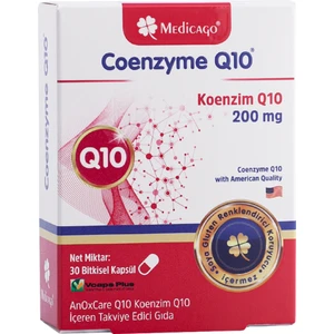 Medicago Coenzyme Q10 Anoxcare - Koenzim Q10 İçeren Takviye Edici Gıda 200 Mg 30 Kapsül