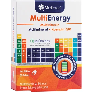 Medicago Multienergy Multivitamin Ve Mineral İçeren Takviye Edici Gıda 30 Tablet