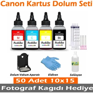 Canon E414 Uyumlu Kartuş Dolum Seti