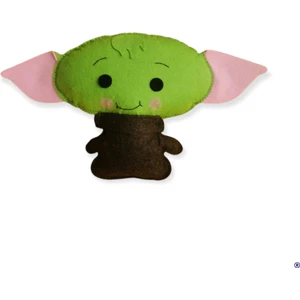 Dino Pet Oyuncak - Kedi Naneli (Catnipli) Kedi Oyuncağı - Keçe Yoda