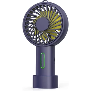 El Fanı, Mini El Fanı Kişisel Taşınabilir Fan 3 Hız Ayarlanabilir Açı Çıkarılabilir Taban Ipi USB Şarj (Mor) (Yurt Dışından)