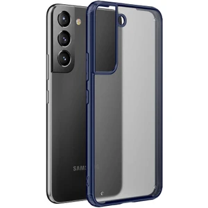 Case 4U S22 Plus Uyumlu Kılıf Ultra Darbe Koruyucu Arkası Buzlu Silikon Volks Arka Kapak Lacivert