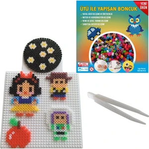 Nusrat Bilişim Ütü ile Yapışan 1000'li Karışık Renk Boncuk-Tabla-Cımbız 3'lü Set