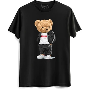 Alfa Tshirt Love Yourself Tedy Bear Siyah Tshirt