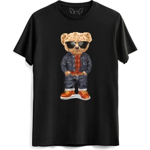 Alfa Tshirt Denim Master Tedy Bear Siyah Tshirt