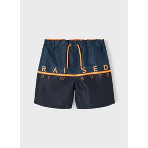 Name İt 13199686 Hızlı Kuruma ÖzellikliAntibakteriyel Baskılı Lacivert Erkek Çocuk Şort Mayo